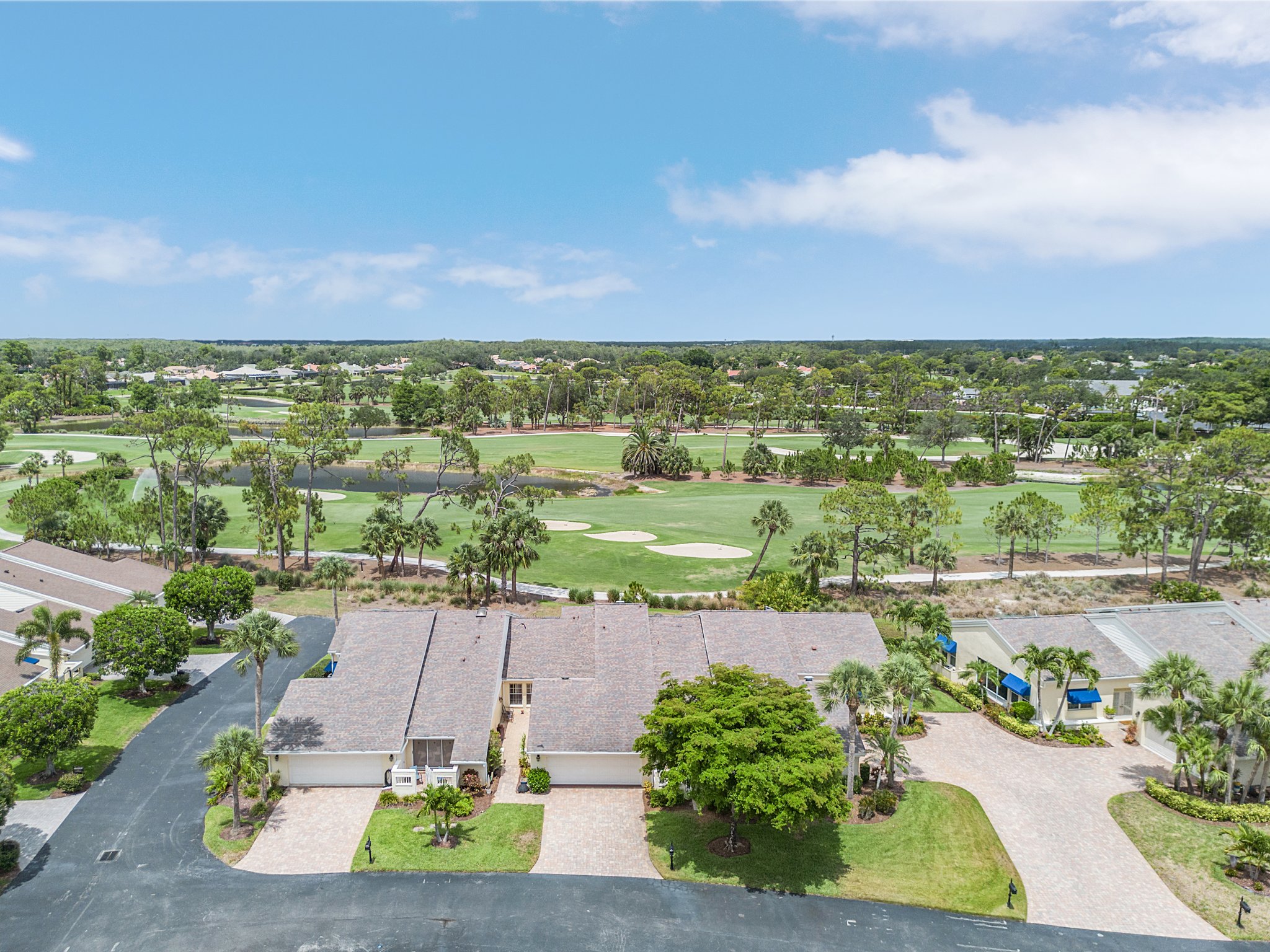 Carriedale Gardens condos with golf course views