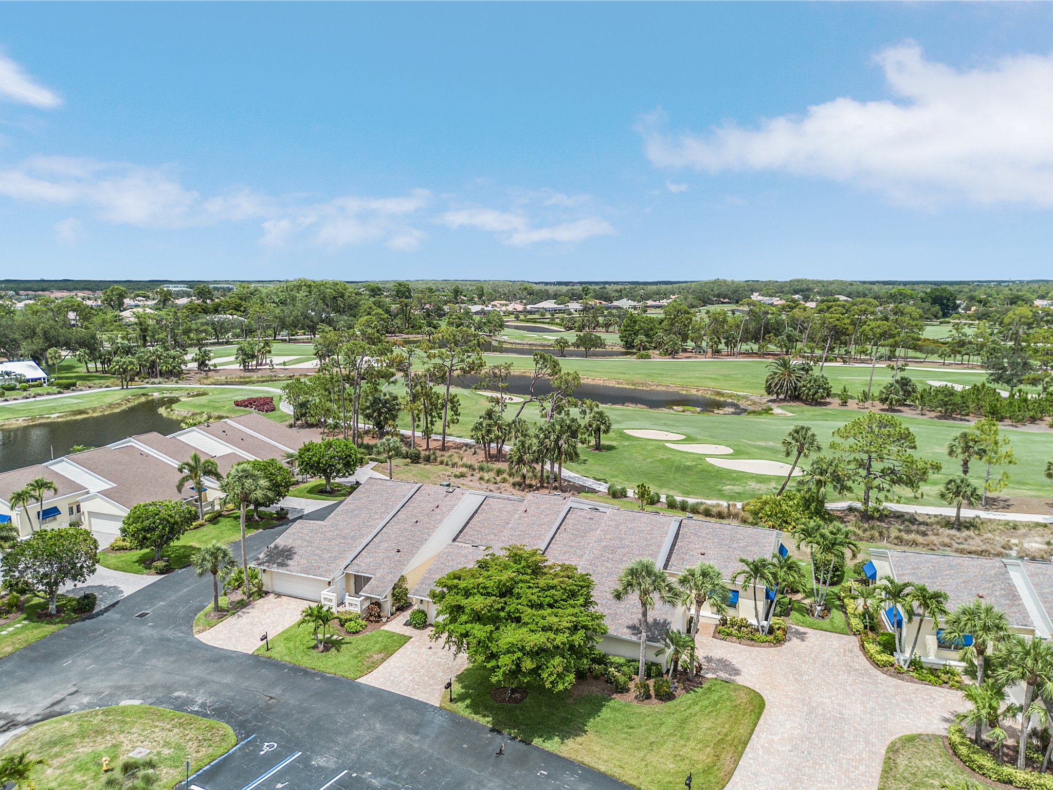 Carriedale community with golf course panorama